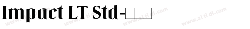 Impact LT Std字体转换